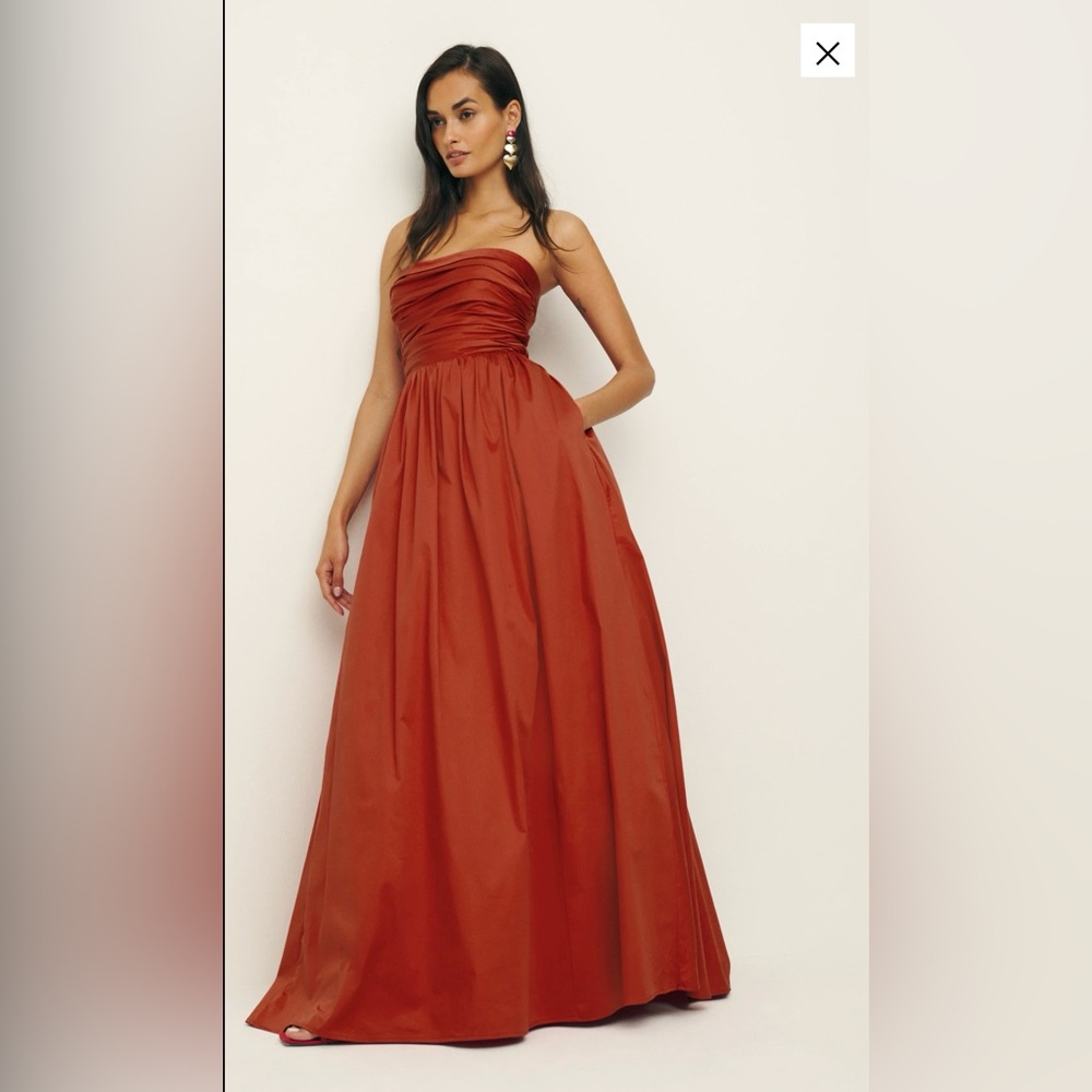 Reformation Kastoria Dress Size 6 in Sundried Tomato